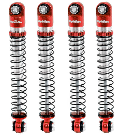 Powerhobby Aluminum 54mm Long Travel Shocks 1/24 Axial SCX24 Jeep Bronco Red