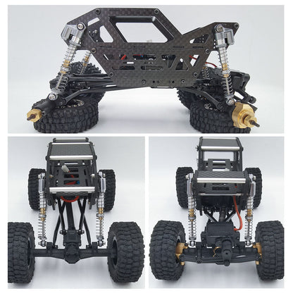 Powerhobby 1/24 Axial SCX24 Aluminum 58mm Long Travel Shocks Jeep Bronco Gray