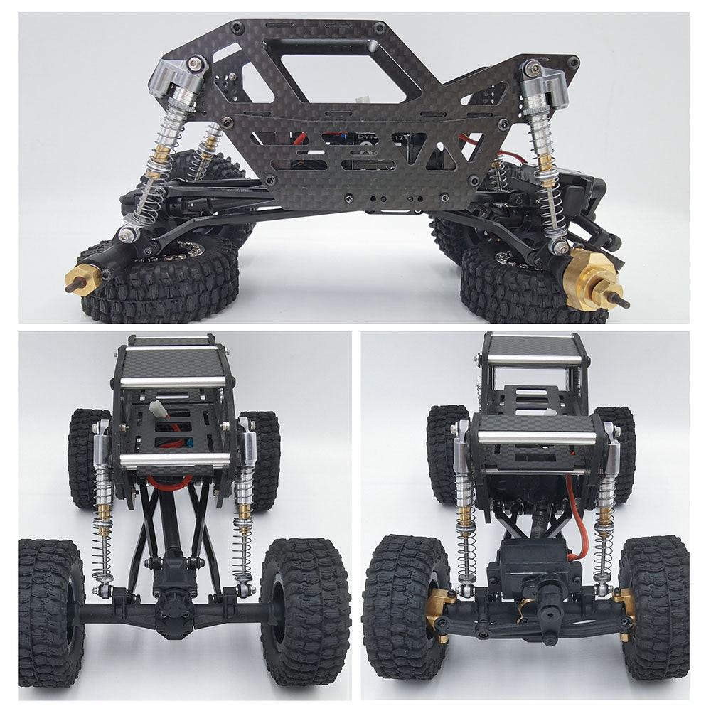Powerhobby 1/24 Axial SCX24 Aluminum 58mm Long Travel Shocks Jeep Bronco Red