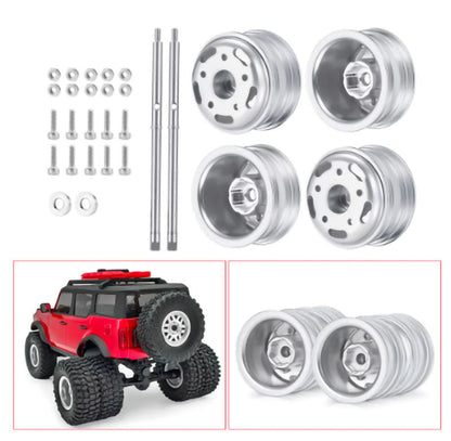 Powerhobby 1/24 Axial SCX24 Aluminum Dually Wheels w/Driver Shaft