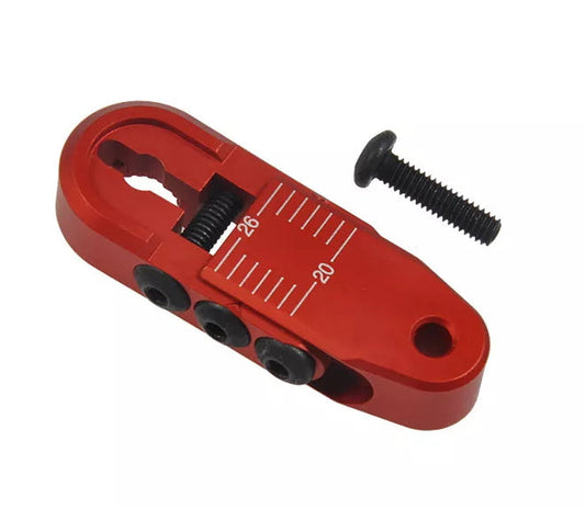 Powerhobby Adjustable Steering Servo Arm Tow 26MM RED FOR Traxxas TRX-4