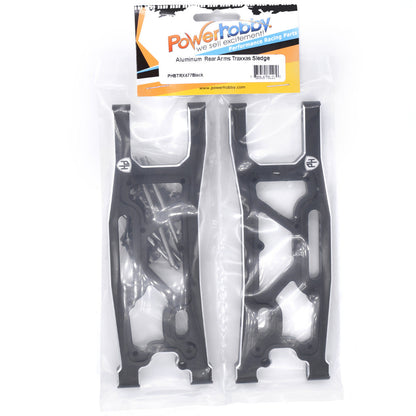 Powerhobby Aluminum  Rear Arms FOR Traxxas Sledge Black