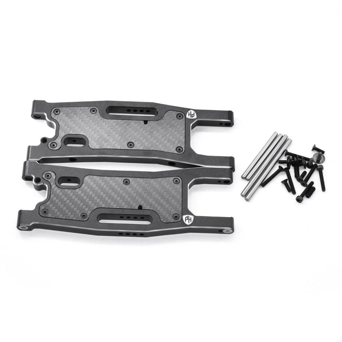 Powerhobby Aluminum  Rear Arms FOR Traxxas Sledge Black