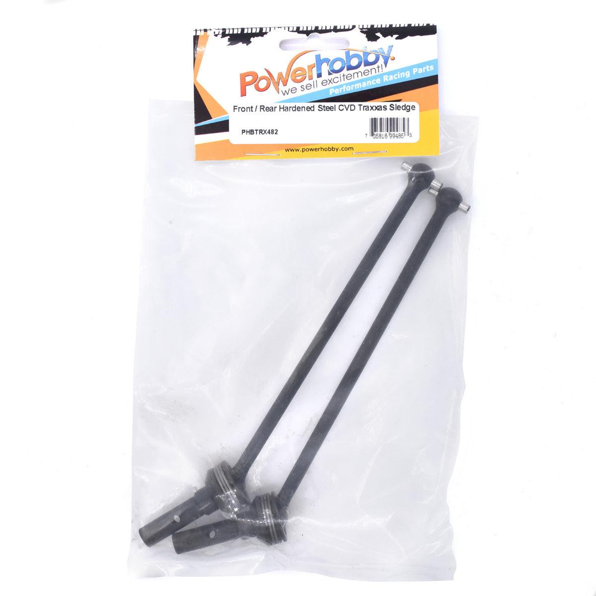 Powerhobby Front / Rear Hardened Steel CVD FOR Traxxas Sledge Black