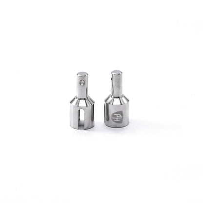 Powerhobby Front / Rear Differential Adapters FOR Traxxas Sledge Silver