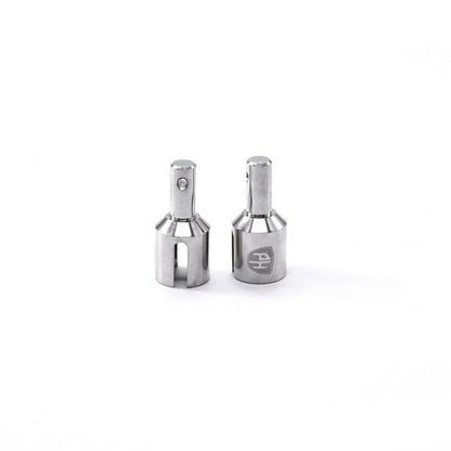Powerhobby Front / Rear Differential Adapters FOR Traxxas Sledge Silver