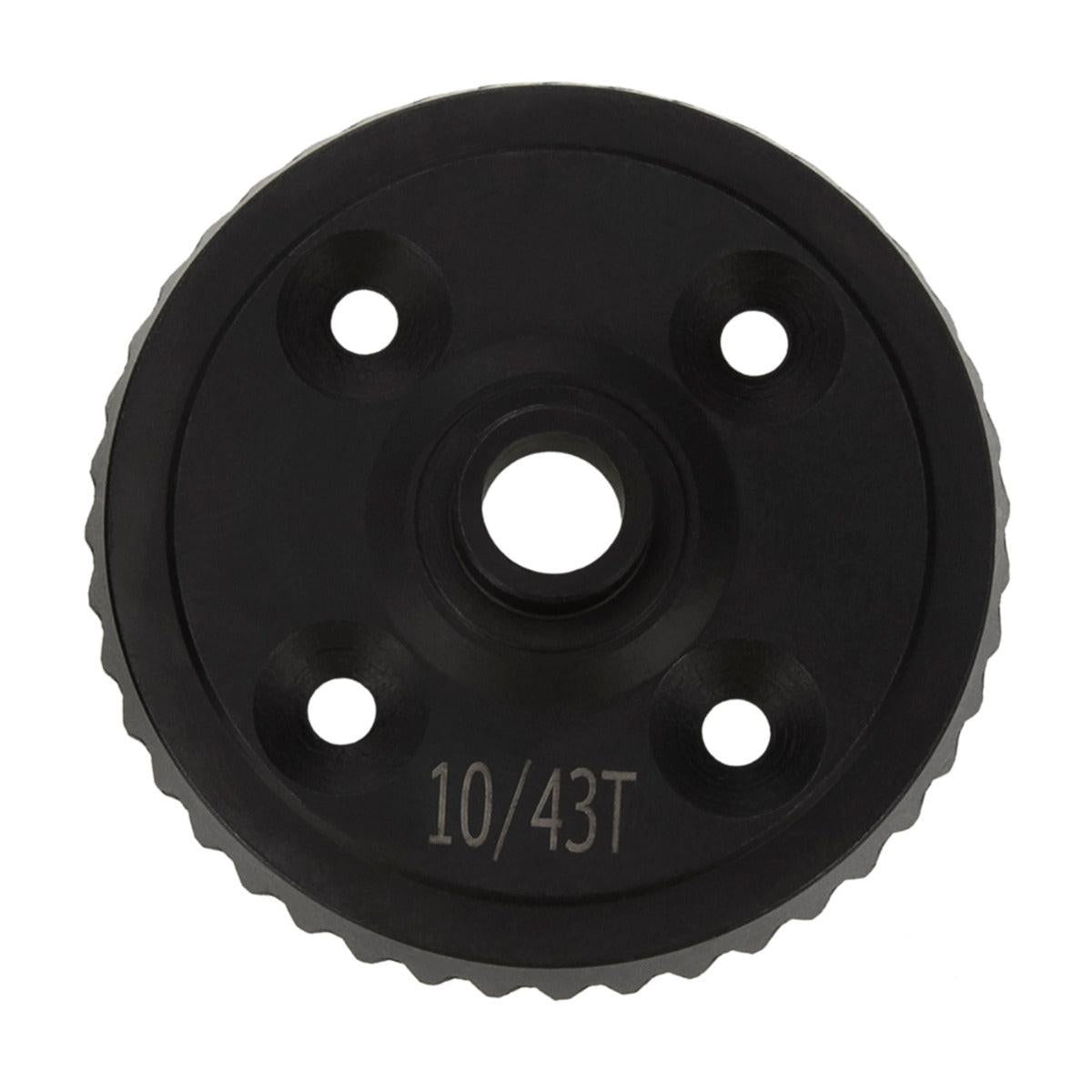 Powerhobby Steel Diff Bevel Gear 43T & Pinion Gear 10T Black FOR Traxxas Sledge
