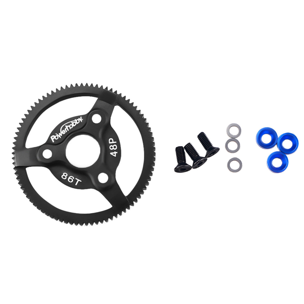 Powerhobby 86T 46P Hardened Steel Spur Gear FOR Traxxas Slash Stampede 2WD Bandit