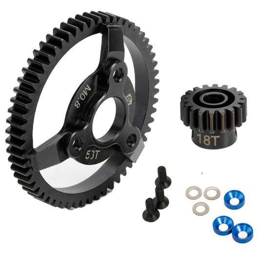 Powerhobby Hardened Steel 56T Spur Gear / 18T Pinion FOR Traxxas 2WD