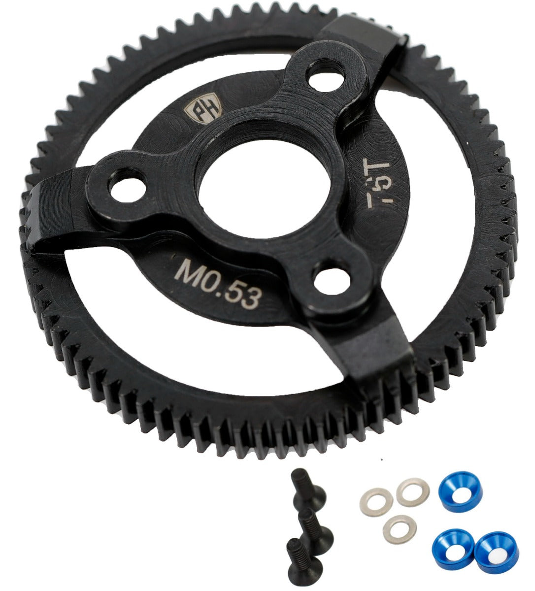 Powerhobby Hardened Steel 73T 48P Spur Gear FOR Traxxas 2WD