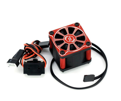 Powerhobby Twister 1/10 1/8 Motor Aluminum High Speed Cooling Fan - Red