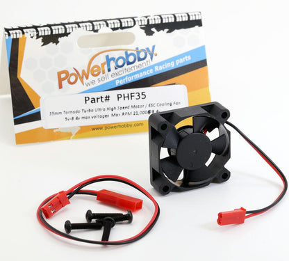 Powerhobby 35mm Ultra High Speed Motor / ESC Cooling Fan FOR TRAXXAS Maxx X-Maxx