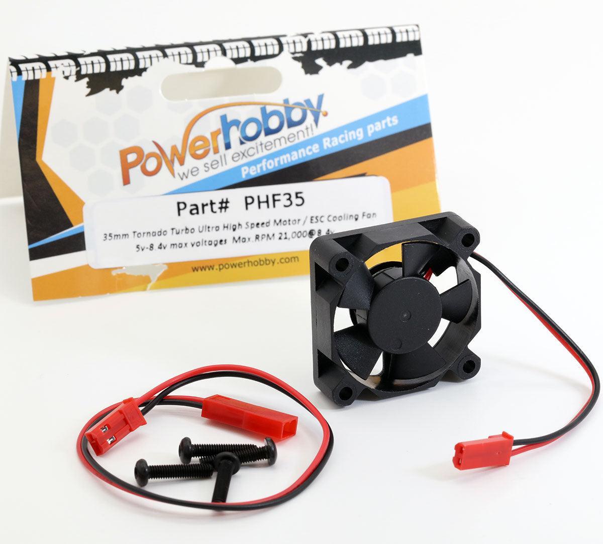 Powerhobby 35mm Ultra High Speed Motor / ESC Cooling Fan FOR TRAXXAS Maxx X-Maxx