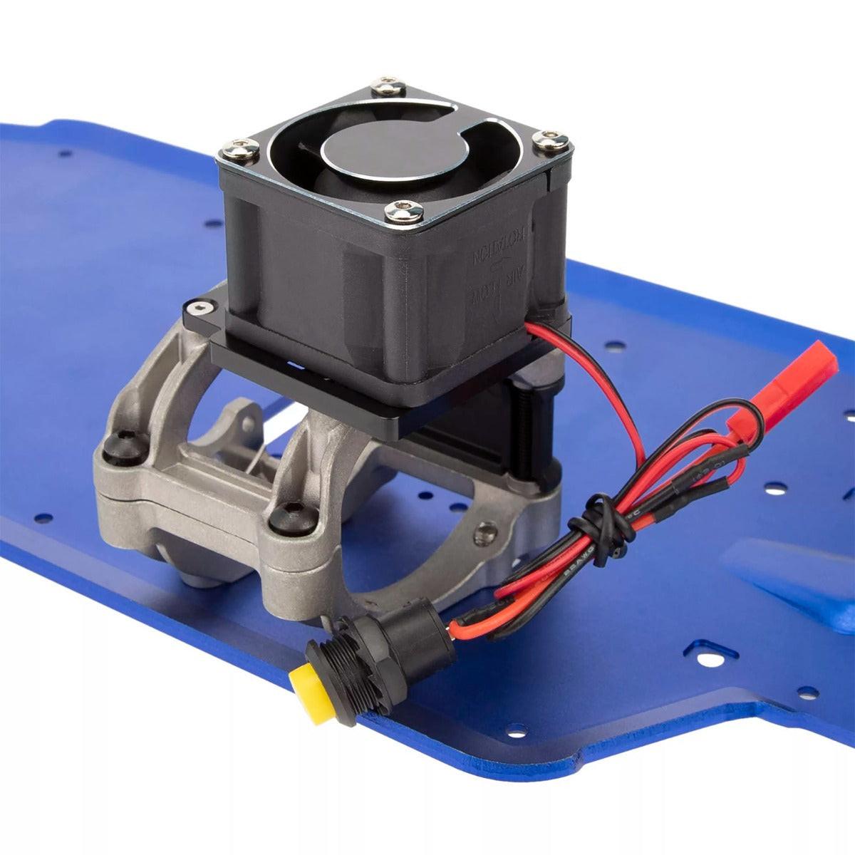 Powerhobby High Speed Motor Fan 40mm Aluminum Mount Blue FITS Traxxas Sledge