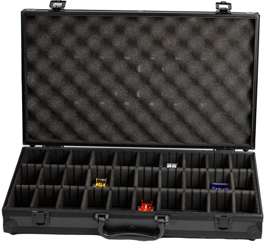 HO 1/64 Scale Diecast Slot Car Aluminum Carrying Case For AFX Auto World Hot Wheels
