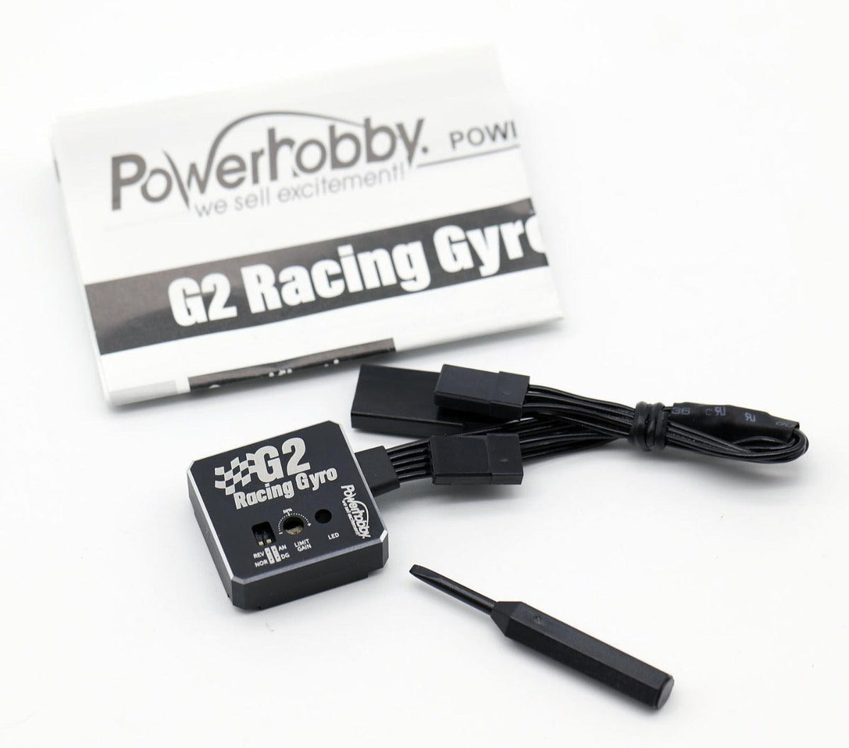 Powerhobby G2 High Stability Racing Drift Tuned RC Gyro w Aluminum Case