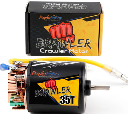 Powerhobby 540 35T Brush Brushed Motor For Rock Crawler SCX10 Wraith Assender