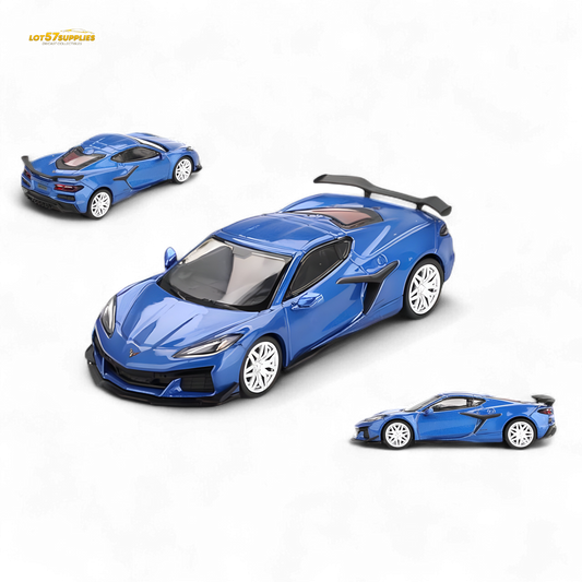 Mini-GT Chevrolet Corvette Z06 2023 Elkhart Lake Blue Metallic #892 1:64