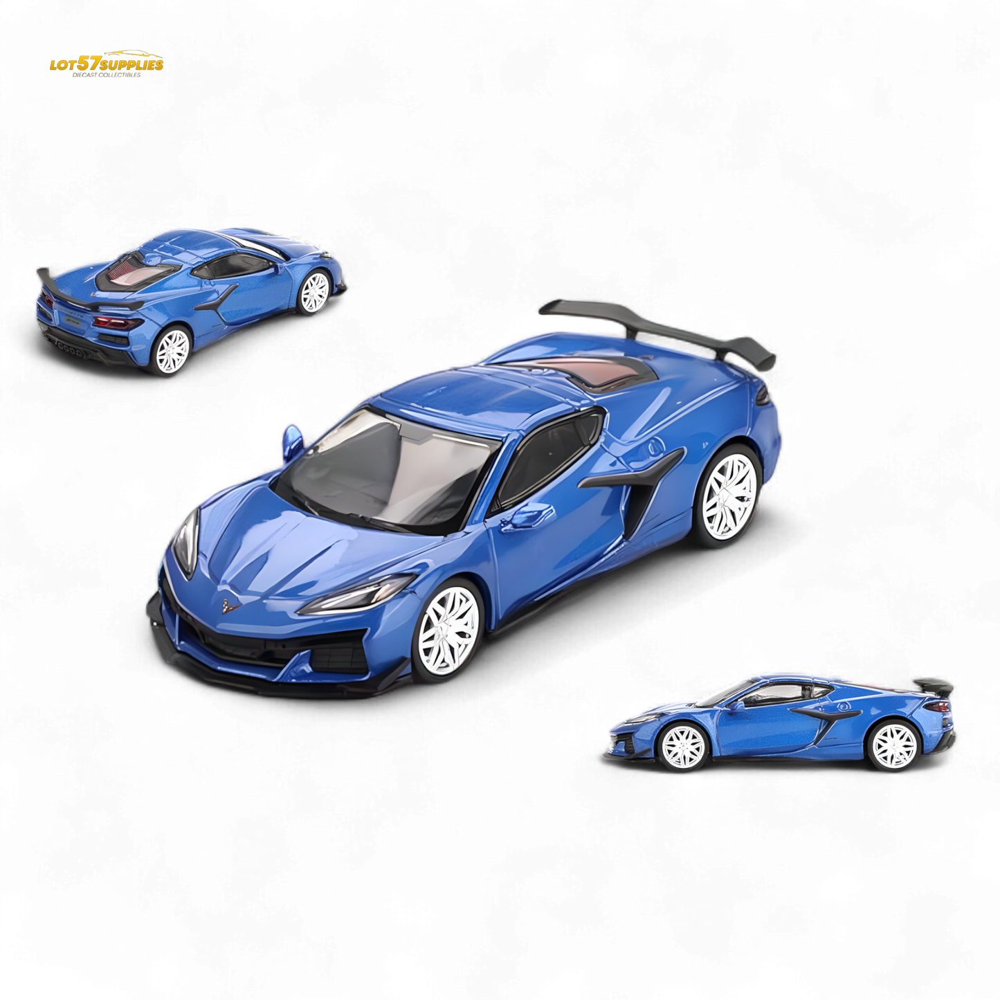 Mini GT Chevrolet Corvette Z06 2023 Elkhart Lake Blue 1:64