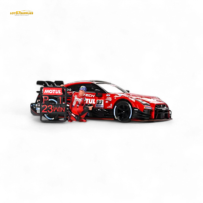 Mini-GT Nissan GT-R Nismo #23 "MOTUL AUTECH GT-T 2021" w/ Figure #875 1:64