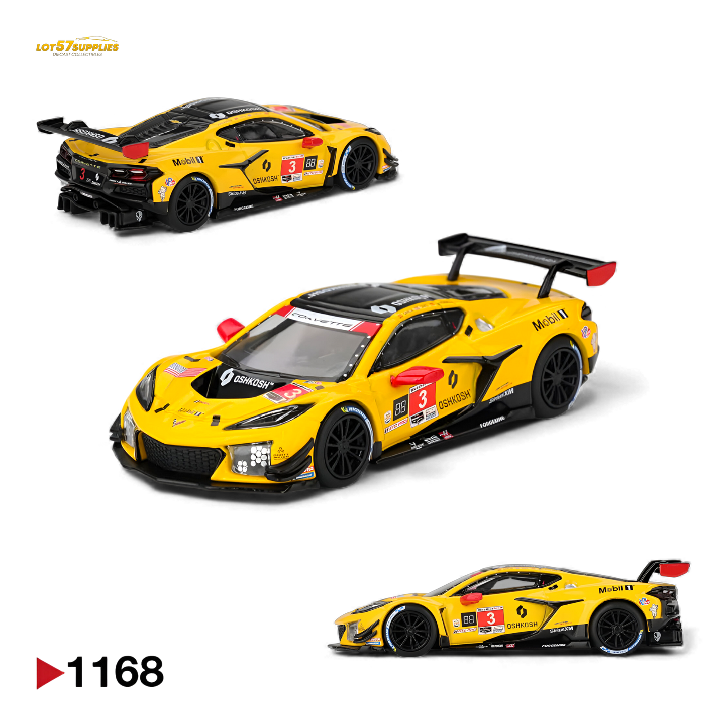 (Pre-Order) Mini-GT Chevrolet Corvette Z06 GT3.R #3 - Pratt Miller Motorsports 2025 IMSA Daytona 1:64