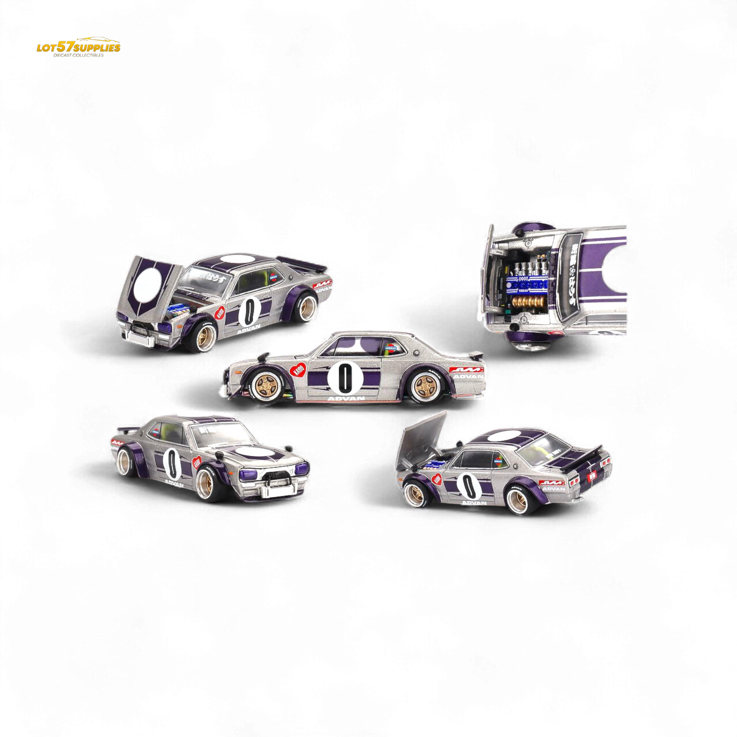 Mini GT x Kaido House Nissan Skyline KPCG10 Kaido Works V1 1:64 KHMG165