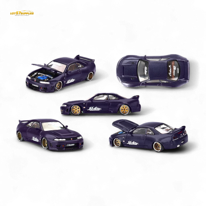 Mini GT x Kaido House Nissan Skyline GT-R (R33) Purple Active Carbon R V2 1:64 KHMG163