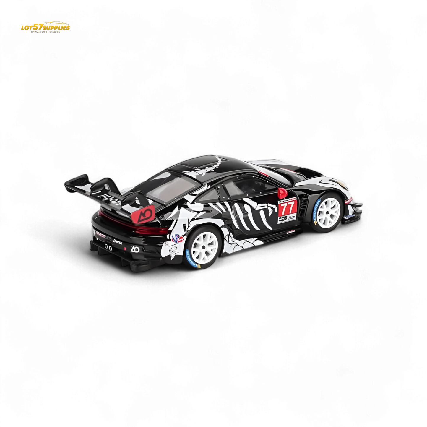 (Pre-Order) MiniGT Porsche 911 GT3 R - #77 AQ Racing 2025 IMSA Petit Le Mans Skeleton - 1:64