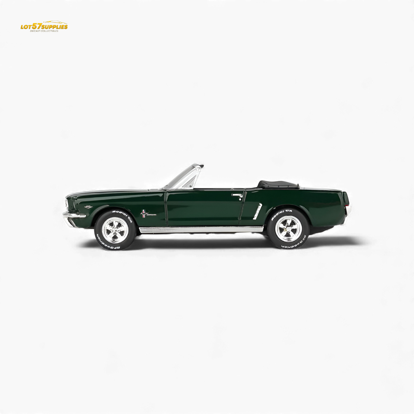 Mini GT Ford Mustang Convertible Highland Green 1:64
