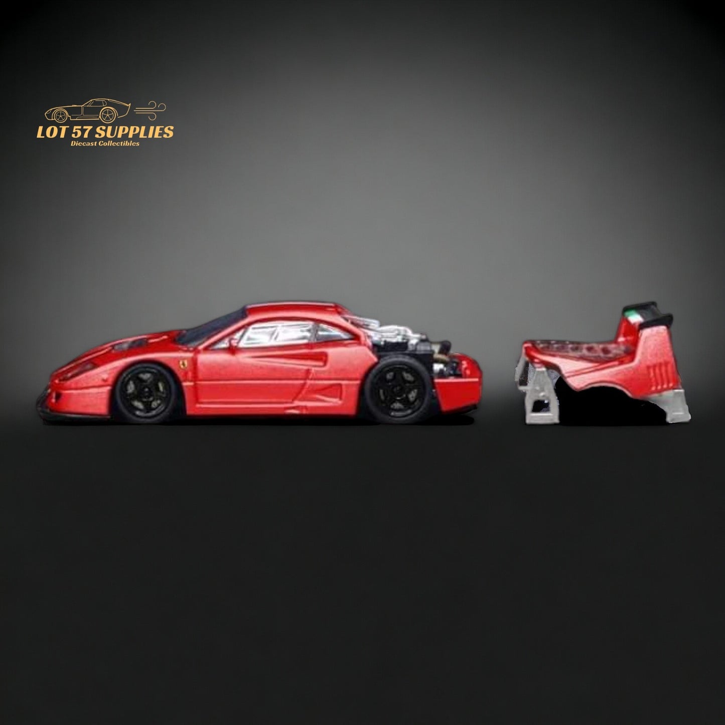 Stance Hunters Ferrari F40 LM Italian Stripe Red 1:64