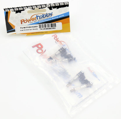 Powerhobby Axial SCX24 Aluminum Threaded Mini/Micro Shocks Front Rear
