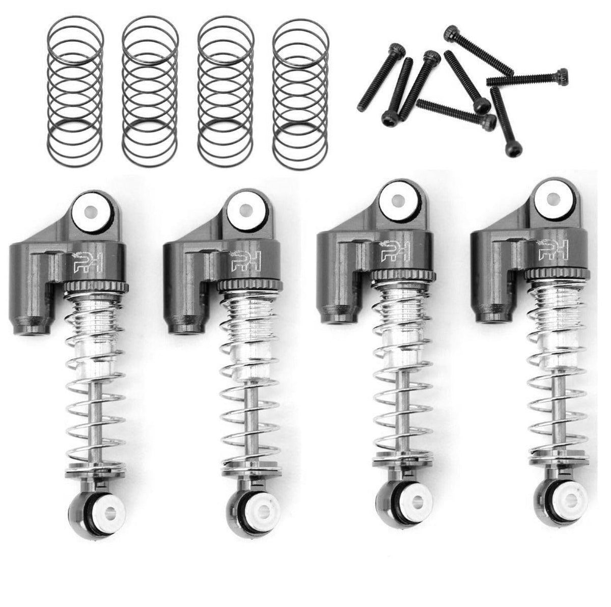 Powerhobby Axial SCX24 C10 JLU Jeep Betty Aluminum Shocks Grey