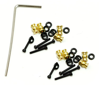 Powerhobby Axial SCX24 Jeep Gladiator Brass High Clearance Chassis Links