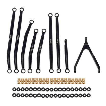 Powerhobby Aluminum SCX24 Betty Deadbolt High Clearance Chassis Links Set Black
