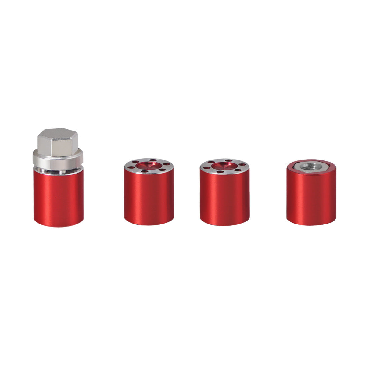 Powerhobby 1/24 Scale Rock Crawler M2 Locking Hubs w Tool RED Axial SCX24