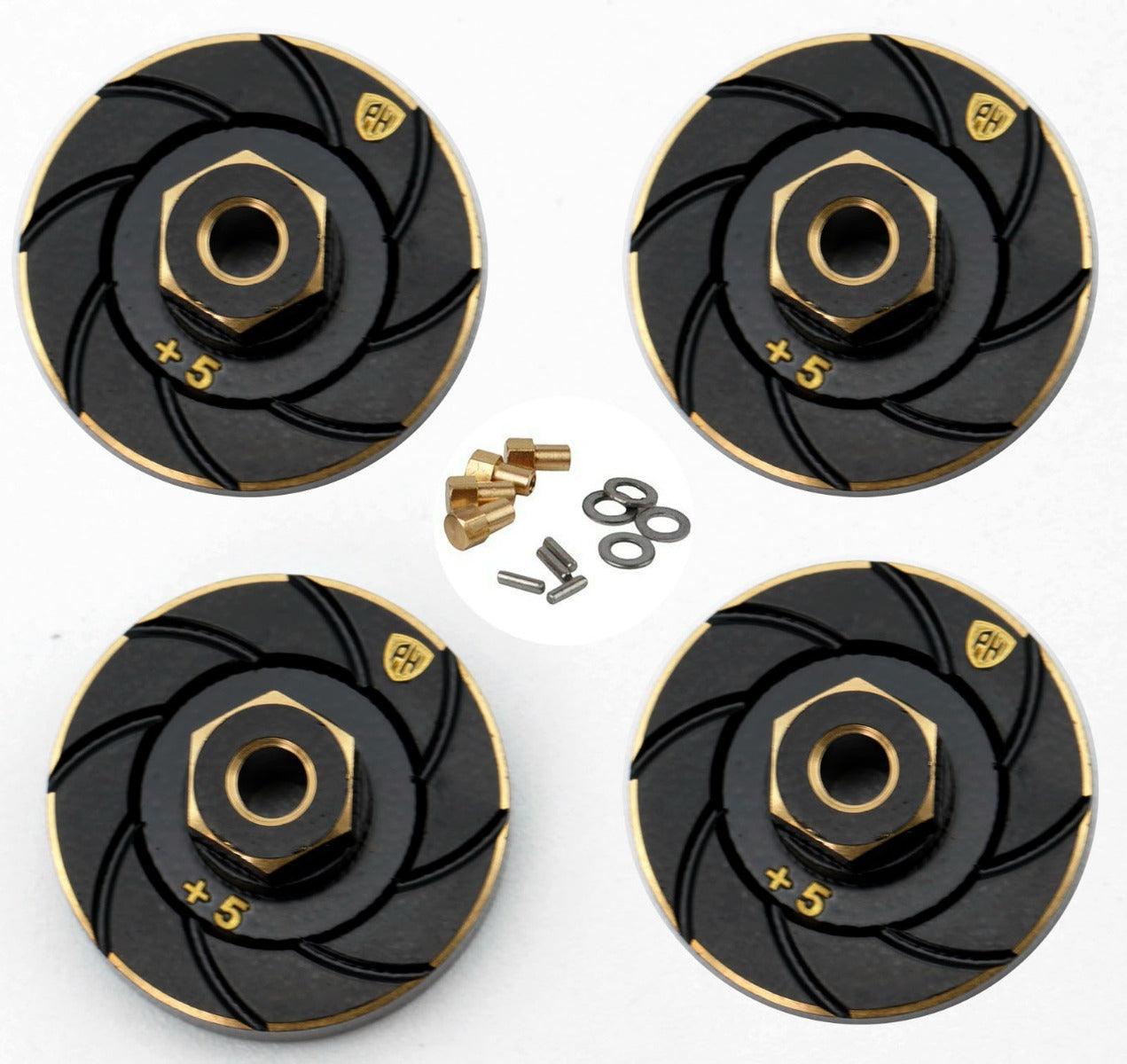 Powerhobby Axial SCX24 Brass Counterweight Wheel Hub Weights Adapter