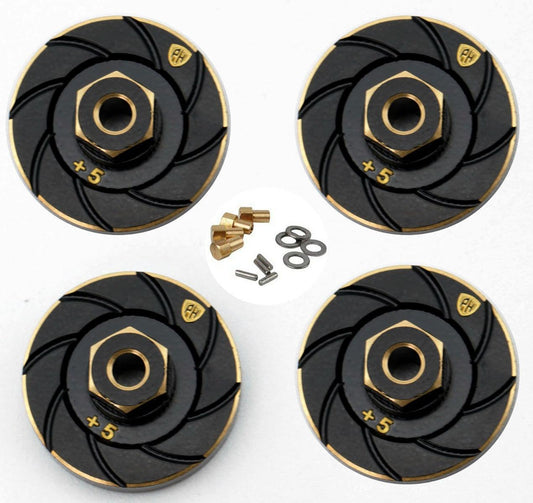 Powerhobby Axial SCX24 Brass Counterweight Wheel Hub Weights Adapter