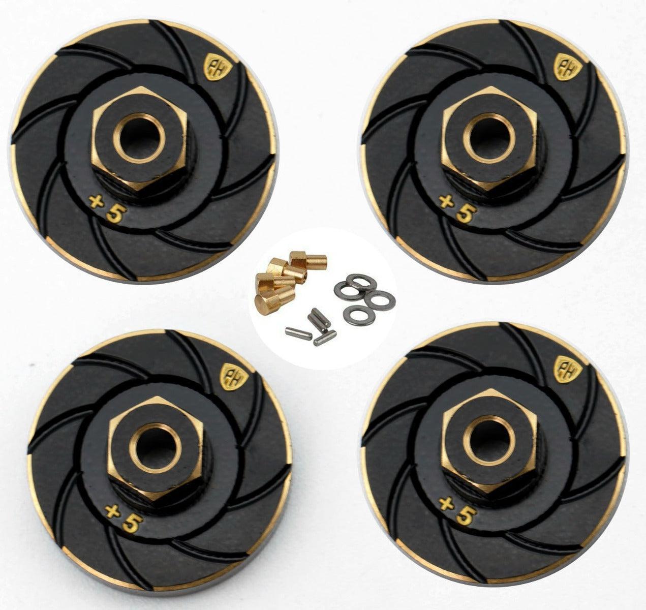 Powerhobby Axial SCX24 Brass Counterweight Wheel Hub Weights Adapter