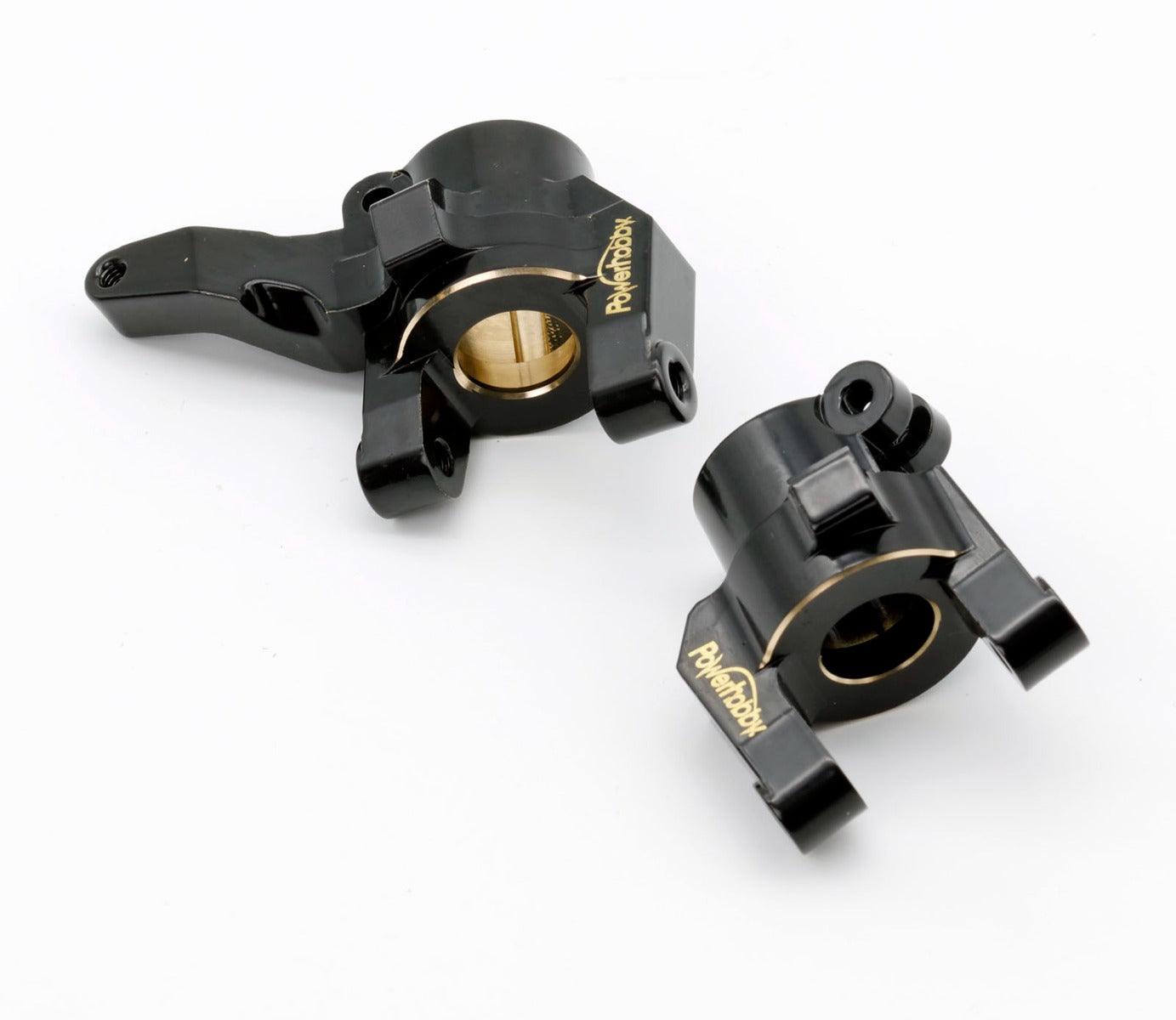 Powerhobby Axial SCX6 Brass Front Knuckle + C CUP Left Right oversized bearing