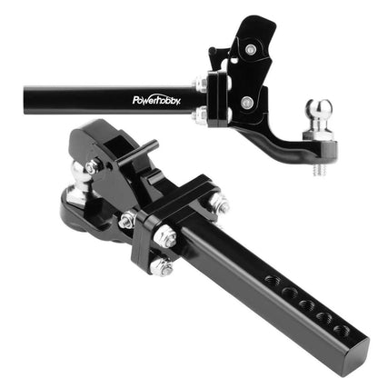 Powerhobby Axial SCX6 Jeep Aluminum Tow Hook Trailer Hitch Black