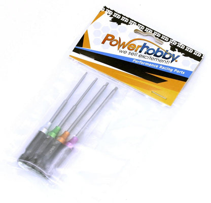 Powerhobby RC Hex Driver 1/4" Power Tool Tip Set Standard 0.05'' 1/16'' 5/64'' 3/32''