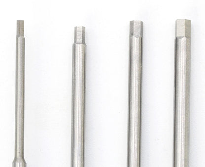Powerhobby Hex Tip Driver w/Handle 1/4" Tool Set Metric 1.5, 2.0, 2.5, 3.0 mm