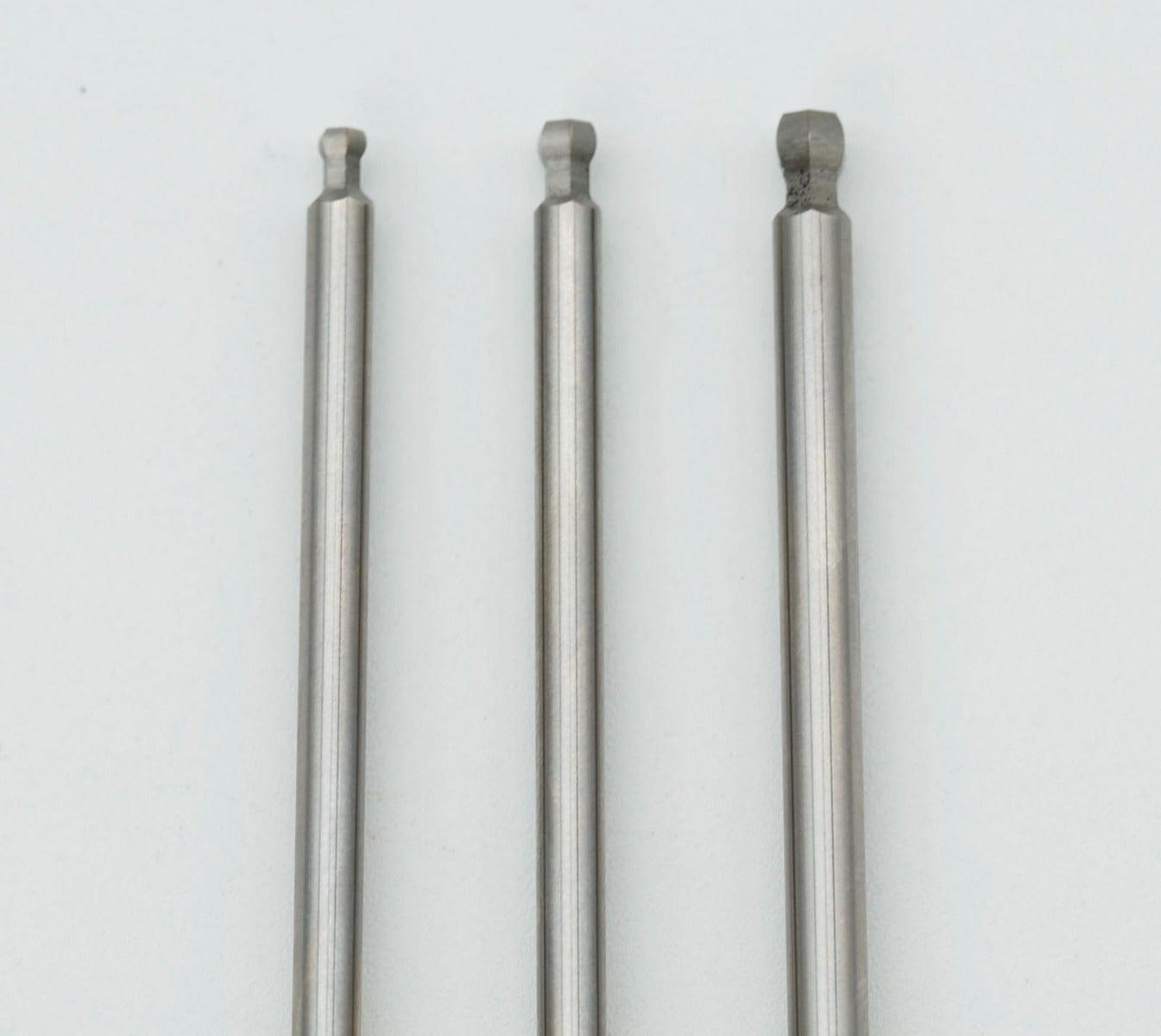 Powerhobby RC Ball End Hex Driver Tip 1/4" Power Tool Set Metric 2.0, 2.5, 3.0mm