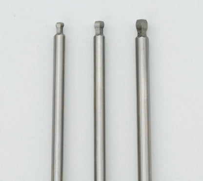 Powerhobby RC Ball End Hex Driver Tip 1/4" Power Tool Set Metric 2.0, 2.5, 3.0mm