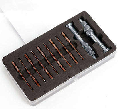 Powerhobby RC Hex Driver Tool Set Metric 0.9 1.3 1.5 2.0 2.5 3.0mm w/ 2 Handles