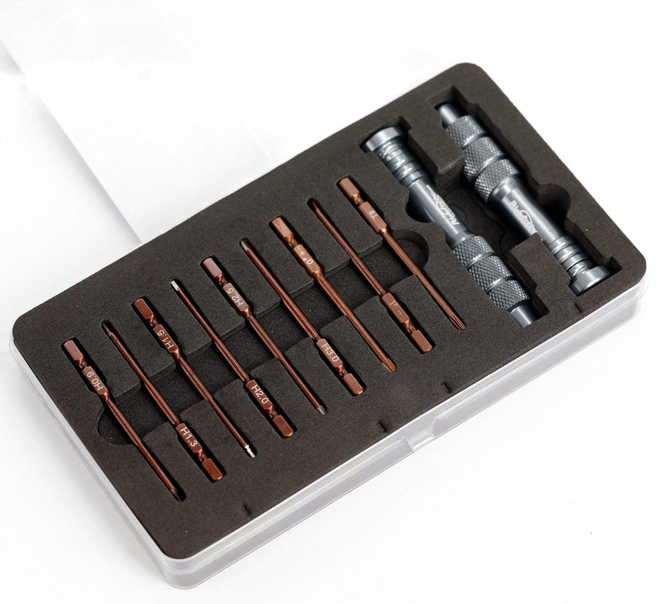 Powerhobby RC Hex Driver Tool Set Metric 0.9 1.3 1.5 2.0 2.5 3.0mm w/ 2 Handles