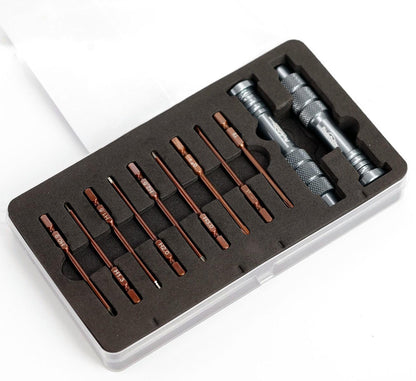 Powerhobby RC Hex Driver Tool Set Metric 0.9 1.3 1.5 2.0 2.5 3.0mm w/ 2 Handles