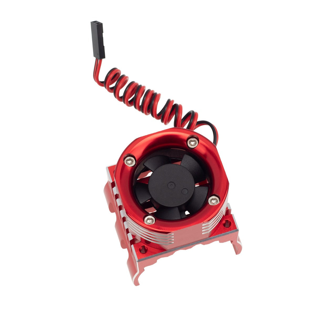 PowerHobby 1/8 Aluminum High Speed LED Lights Cooling Fan Heatsink Red