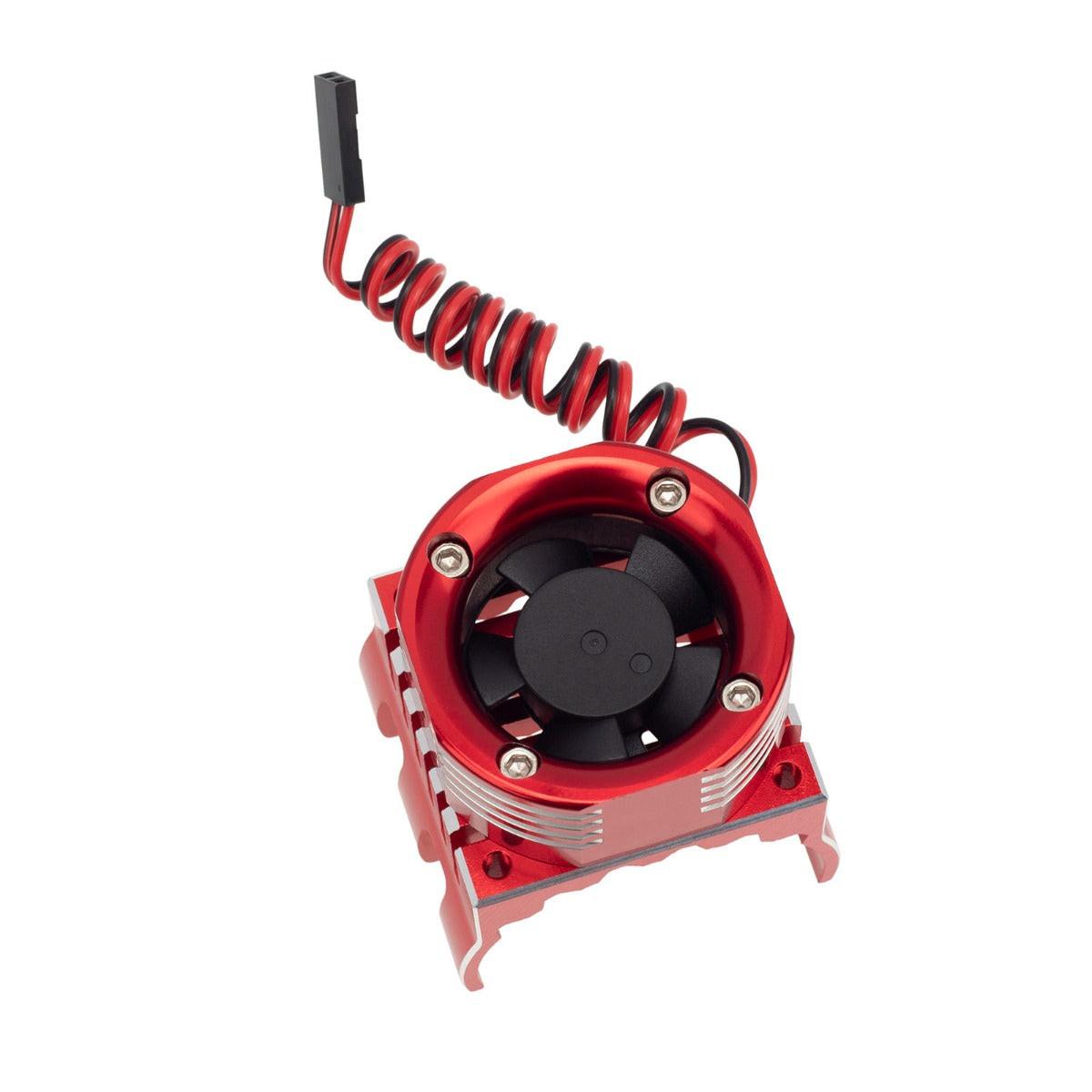 PowerHobby 1/8 Aluminum High Speed LED Lights Cooling Fan Heatsink Red