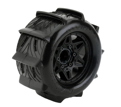 Powerhobby 1/10 Rooster 2.8 Belted Paddle Sand Snow Tires 12mm 14mm 17mm
